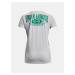 Světle šedé dámské žíhané sportovní tričko Under Armour UA Collegiate Varsity