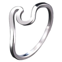 STYLE4 Prsten s vlnou Wave, stříbrná ocel