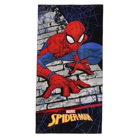 Hravý dětský ručník Spiderman, červená SETINO