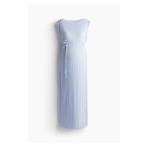 H & M - MAMA Šaty z plisé - modrá H&M