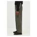 Manšestrové kalhoty Norse Projects Ragnar Relaxed Solotex Corduroy Pant zelená barva, N25.0410.8