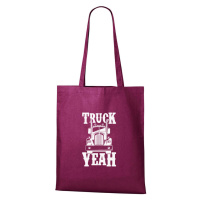 DOBRÝ TRIKO Bavlněná taška s potiskem Truck yeah Barva: Fuchsiová