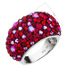 Stříbrný prsten s krystaly Swarovski červený 35028.3 Cherry 58