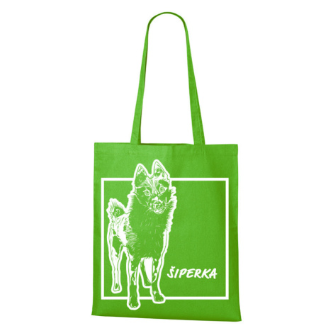 Plátěná nákupní taška s potiskem plemene Šiperka - pro milovníky psů BezvaTriko