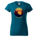 DOBRÝ TRIKO Dámské tričko s potiskem Cestování Barva: Petrolejová