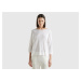 Benetton, Sweater In Linen Blend With 3/4 Sleeves