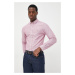 Bavlněné tričko Polo Ralph Lauren růžová barva, slim, s límečkem button-down