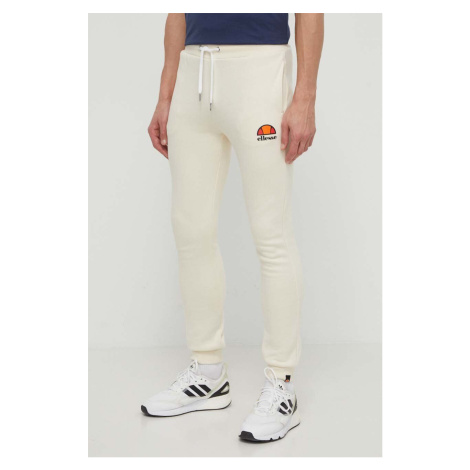Tepláky Ellesse Ovest Jog Pant béžová barva, s potiskem, SHV01763