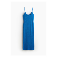 H & M - Šaty z mačkaného žerzeje - modrá