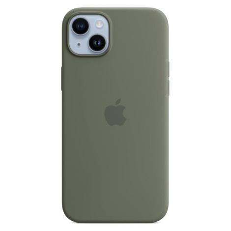 Apple silikonový kryt s MagSafe na iPhone 14 Plus olivový