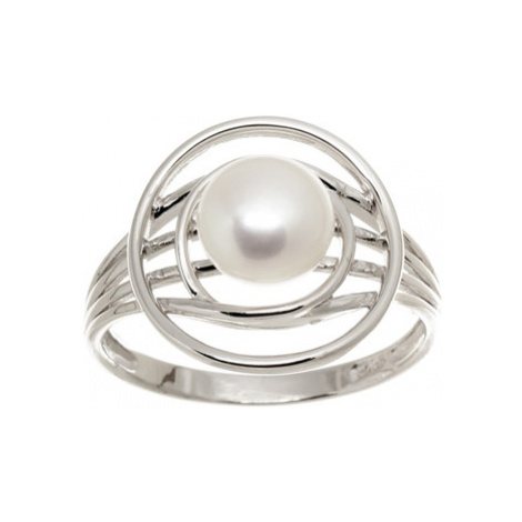 Stříbrný prsten s perlou STRP0340F Veroma