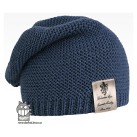 Pletená čepice Dráče - Colors 18, modrá Barva: Modrá