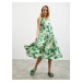 Zelené dámské květované šaty ZOOT.lab Teza