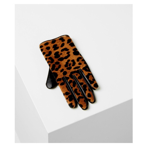 Rukavice Karl Lagerfeld K/Leopard Print Glove - Různobarevná
