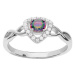 Brilio Silver Nádherný stříbrný prsten s topazem Mystic Stone ML01445A