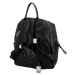 Prostorný dámský koženkový batoh Knut, černá