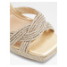 Dámské sandály na vysokém podpatku ve zlaté barvě ALDO Glimma