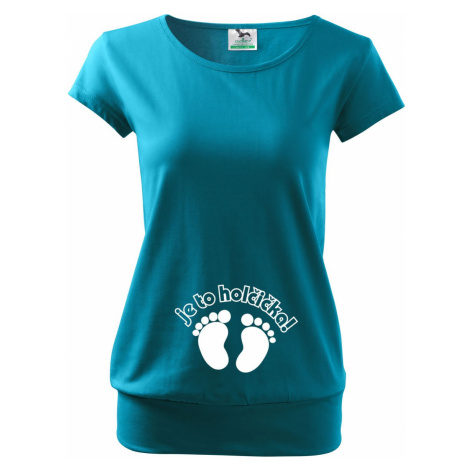 Vtipné těhotenské tričko Je to holčička - holka BezvaTriko