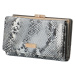 Luxusní dámská kožená peněženka Uhop, šedá
