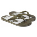 Dc shoes pánské žabky Spray Graffik Brown Camouflage | Bílá