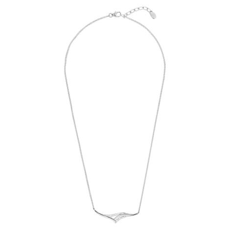 MOISS Luxusní stříbrný náhrdelník se zirkony N0000479
