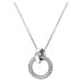 Hot Diamonds Moderní stříbrný náhrdelník s diamantem Woven DP866 (řetízek, přívěsek)