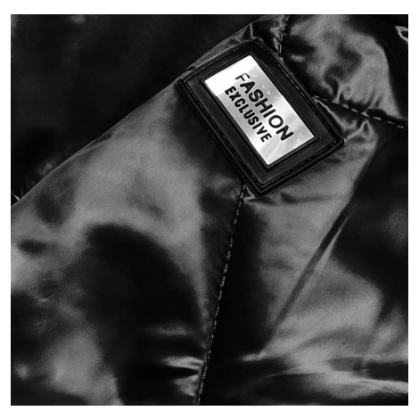 Černá dámská bunda s kapucí pro přechodné období (B8091-1) S'WEST