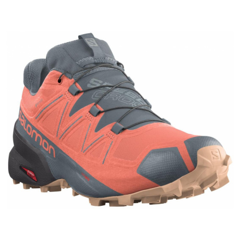 Obuv Salomon SPEEDCROSS 5 GTX W - oranžová/šedá