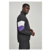 Urban Classics 3-Tone Crinkle Track Jacket blk/wht/ultraviolet