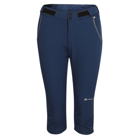 Alpine Pro Arofa Dámské softshellové 3/4 kalhoty LPAX468 perská modrá