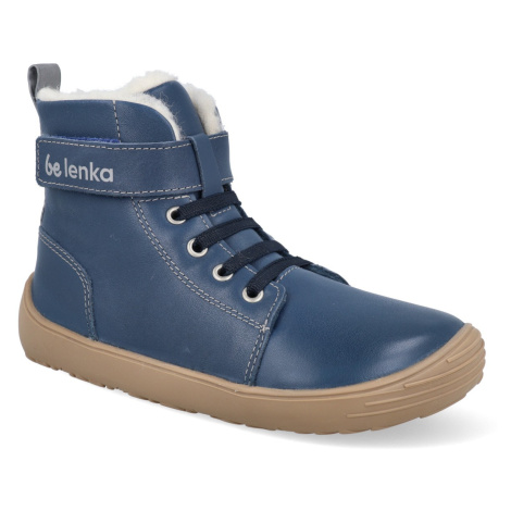 Barefoot dětské zimní boty Be Lenka - Winter Kids modré
