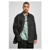 Oversized Trucker Jacket black raw