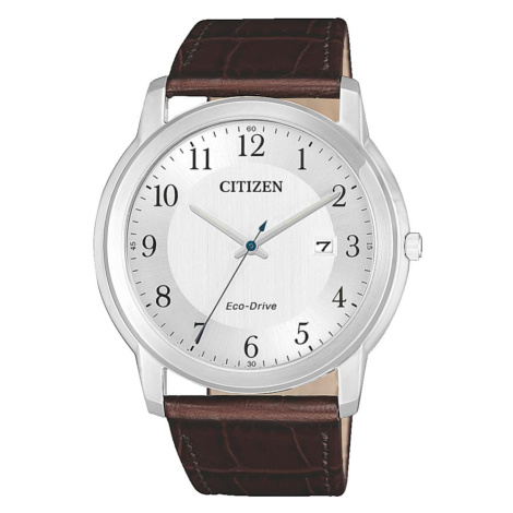 Pánské hodinky Eco Drive AW1211-12A Citizen Hnědá