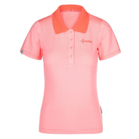 Dámské polo tričko Kilpi COLLAR-W světle růžové