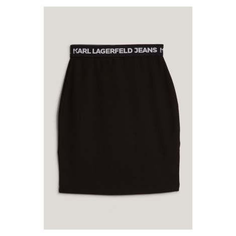 Sukně karl lagerfeld jeans klj pencil skirt black