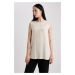 DEFACTO Regular Fit Crew Neck Short Sleeve Tunic