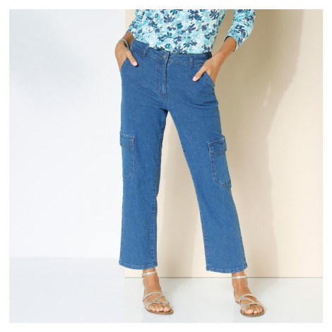 7/8 cargo kalhoty z denimu Blancheporte