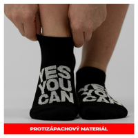 NEBBIA - Ponožky kotníkové YES YOU CAN 122 UNISEX (black) - NEBBIA