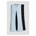 H & M - Flared Leg Low Jeans 2 kusy - černá