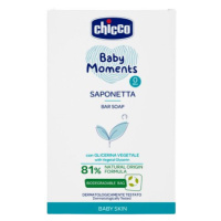 Chicco Mýdlo na ruce tuhé s rostlinným glycerínem Baby Moments 81 % přírodních složek 100 g