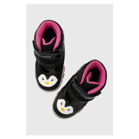 Dětské zimní boty Geox B363WA 054FU B FLANFIL B ABX černá barva