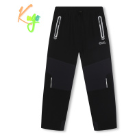 Chlapecké softshellové kalhoty - KUGO HK7578, celočerná Barva: Černá