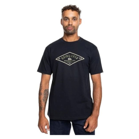 Quiksilver DIAMOND LOGO SS Pánské bavlněné triko, černá, velikost