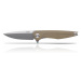 Zavírací nůž ANV® Z300 G10 Liner Lock - Olive Green rukojeť, šedá čepel - Stone Wash