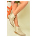 Fox Shoes Beige Suede Women's Daily Boots