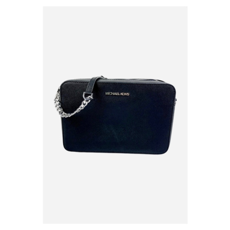 Michael Kors JET SET ITEM crossbody LG EW černá/stříbrná dámská kabelka
