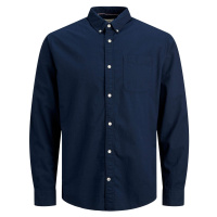 Jack&Jones Pánská košile JJEOXFORD Slim Fit 12182486 Navy blazer
