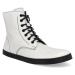 Barefoot kotníkové boty Peerko - Breeze bílé