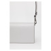 Kožená kabelka Karl Lagerfeld šedá barva