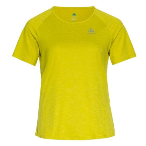 Odlo W RUN EASY 365 T-SHIRT CREW NECK SS Dámské běžecké tričko, žlutá, velikost